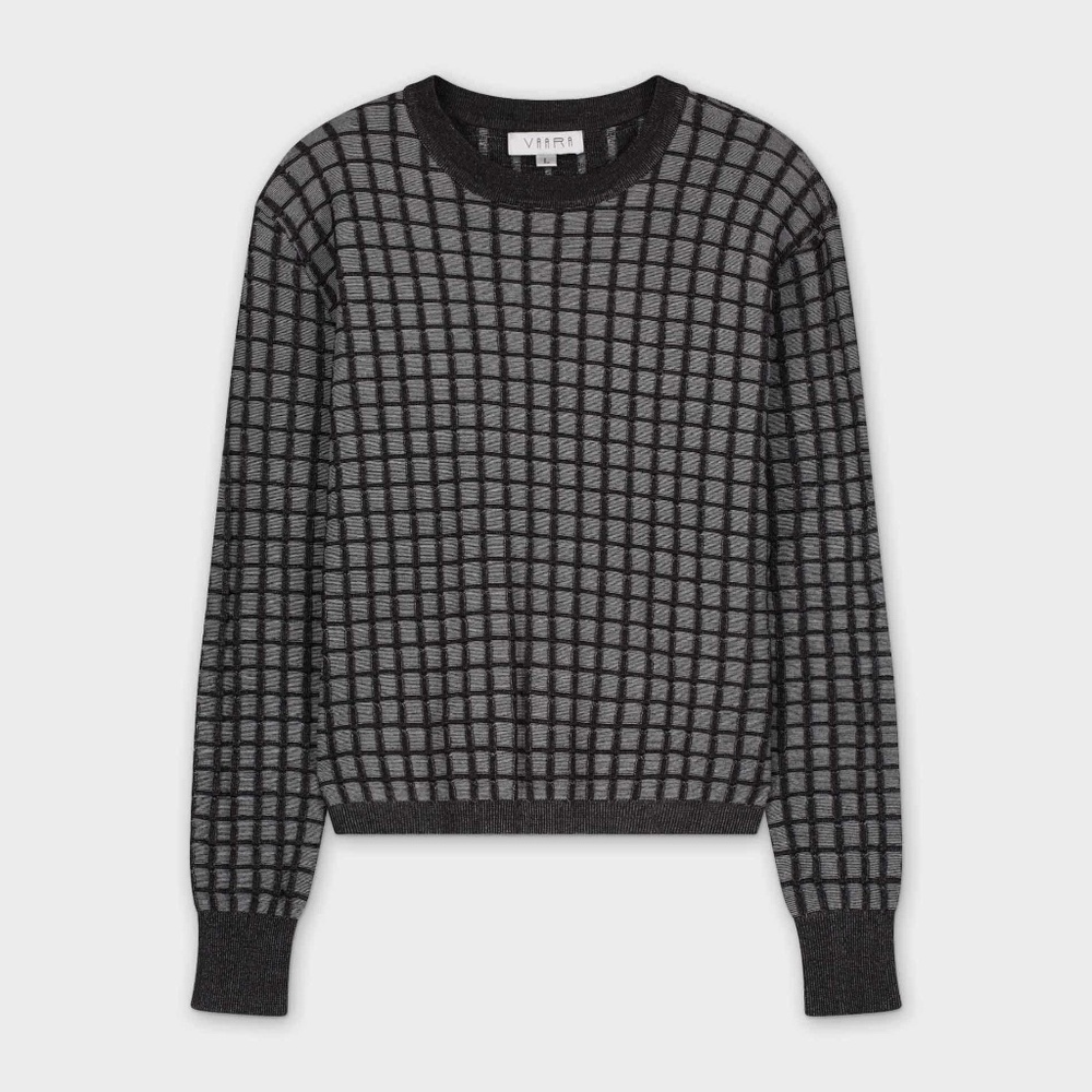 Vaara Box Design Sweater size M in Black NWT